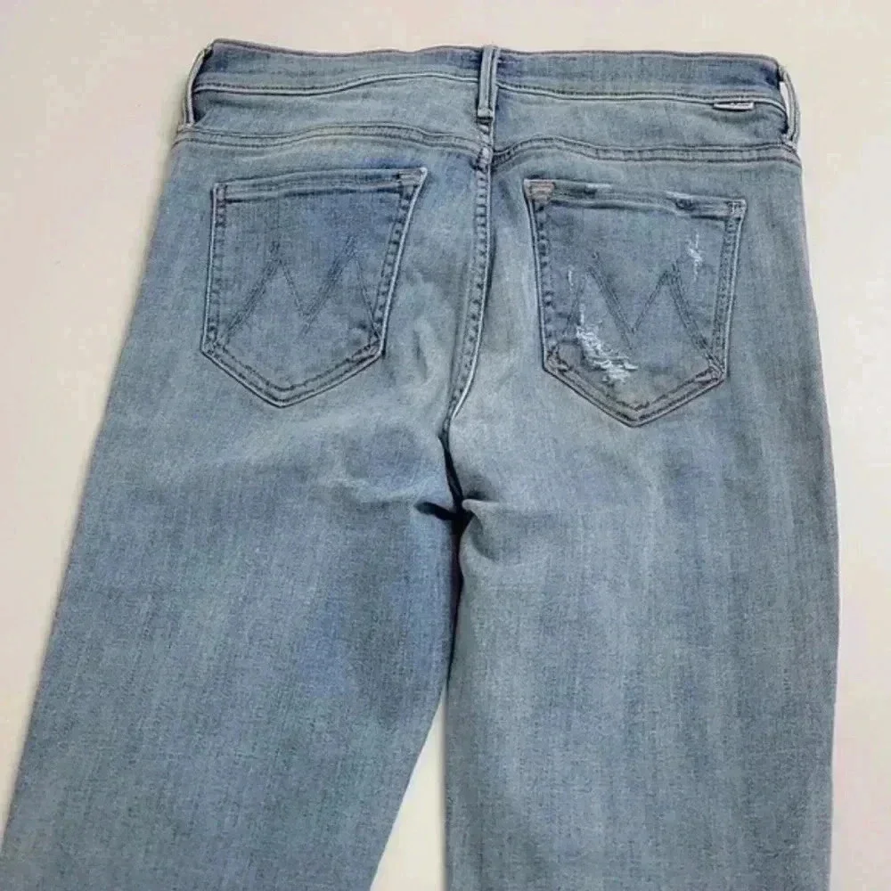 Mother Denim Insider Crop Step Fray in Chatterbox